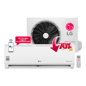 Ar Condicionado LG Dual Inverter Voice +IA 24000 Btus Frio 220v R-32